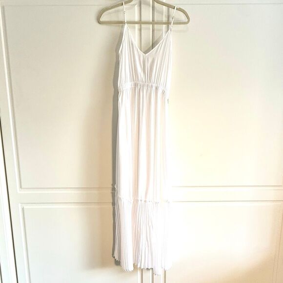 NWT Ramy Brook “Tori” high low dress Dress in white.  Size XS - Picture 6 of 9